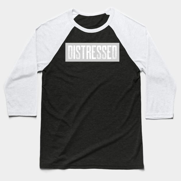 Distressed gray and white Baseball T-Shirt by Storeology